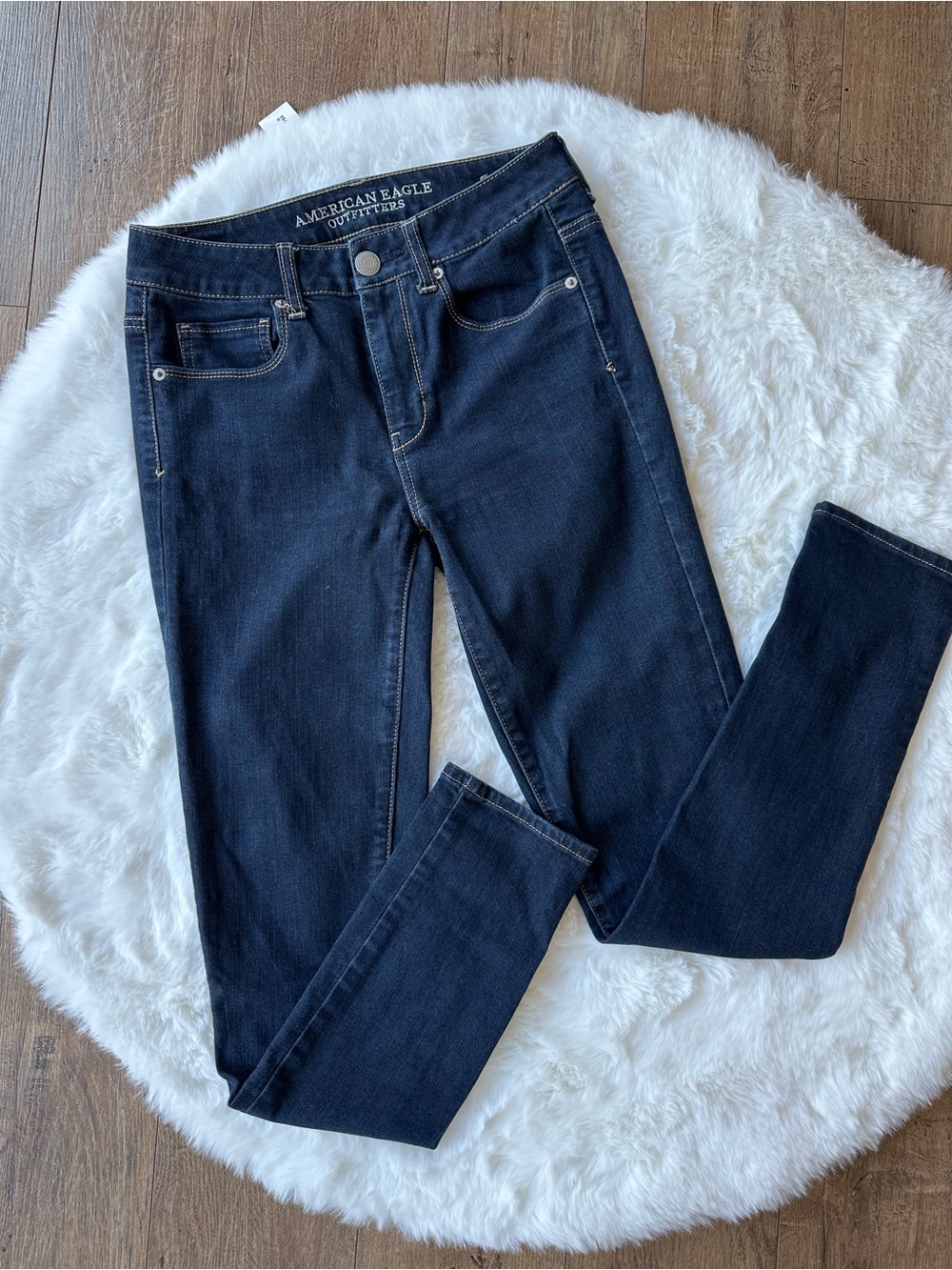 American Eagle Outfitters Dark Navy Skinny Jeans